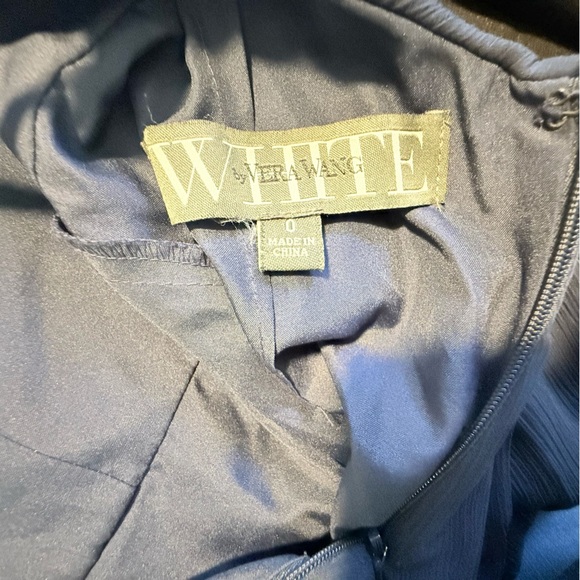 White by Vera Wang Blue Sleeveless V-Neck Maxi Dress - Picture 5 of 8